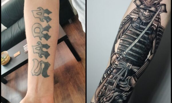 cover-tatuaje-antebrazo cover de tatuajes en PuntoyComa Tattoo Studio