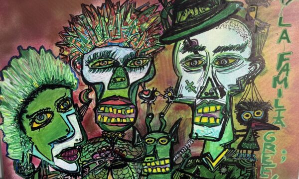 Los Green 8 Art by Igni PyC. Pintura art brut, neo expresionismo, outsider art